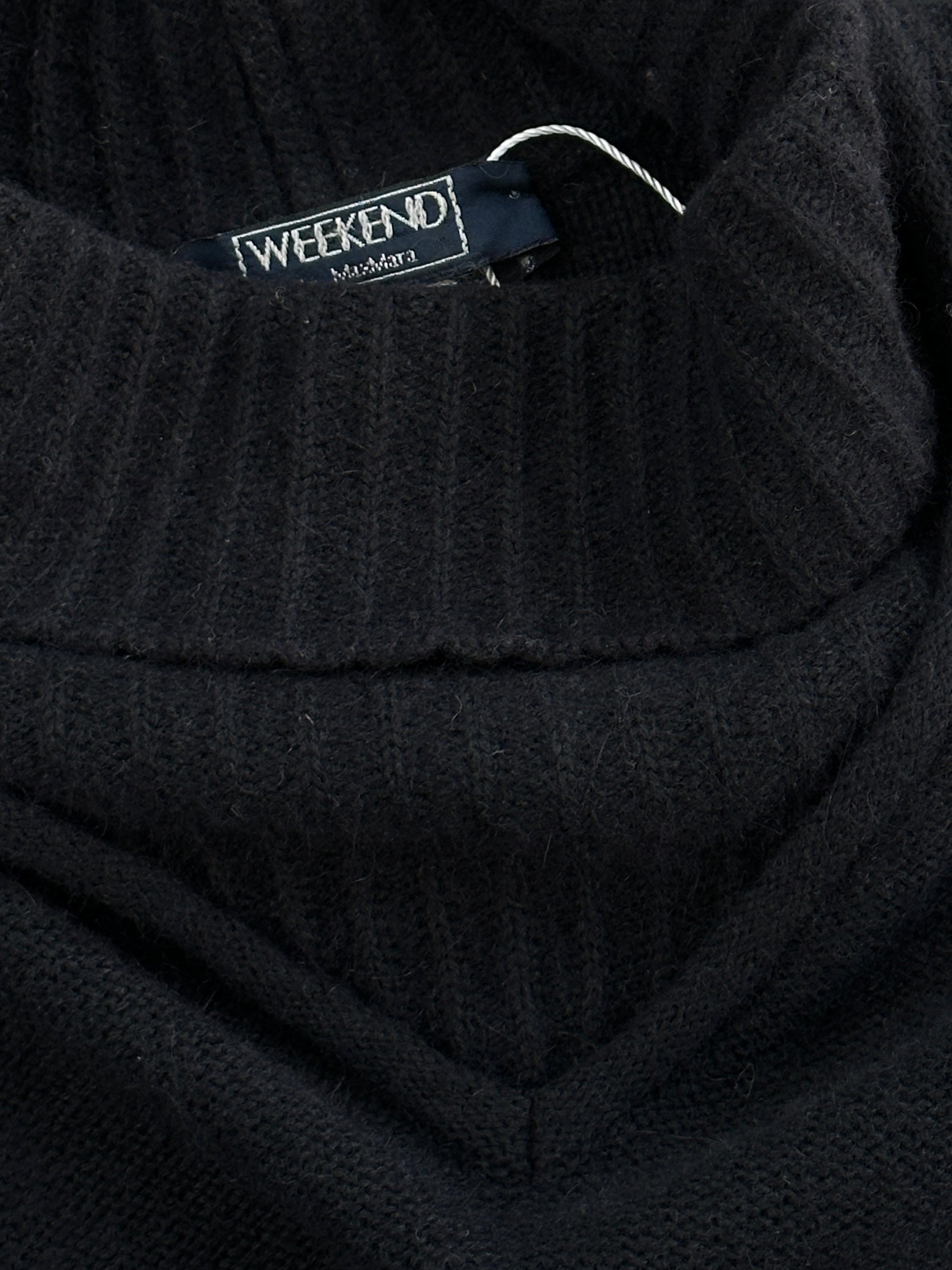 Max Mara Max Max Weekend wool roll neck jumper in size S, featuring a cozy knit with a high neckline and classic design.