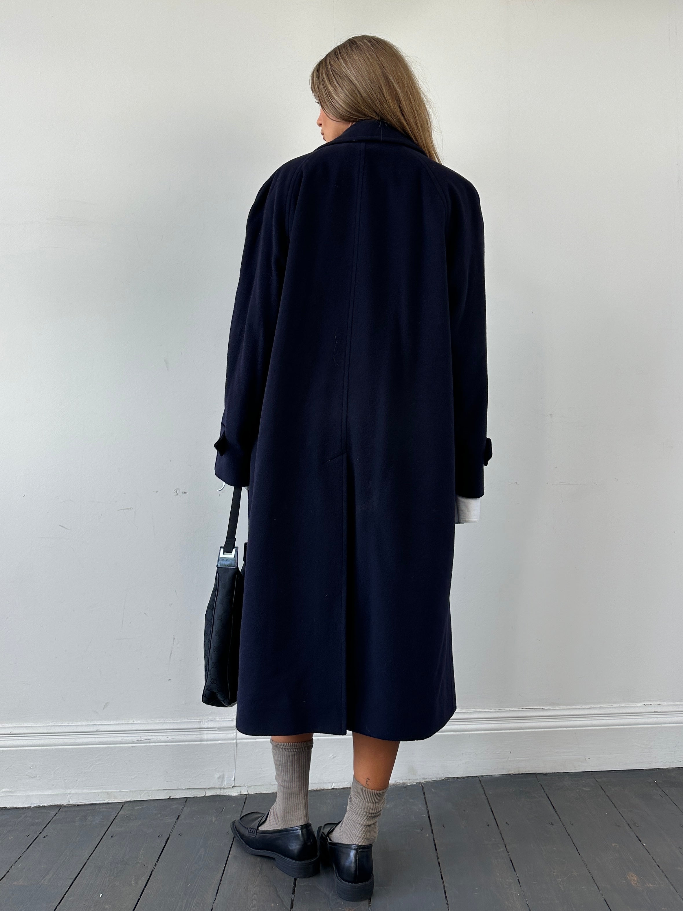 Burberry Wool Single Breasted Concealed Placket Coat - XL - SYLK