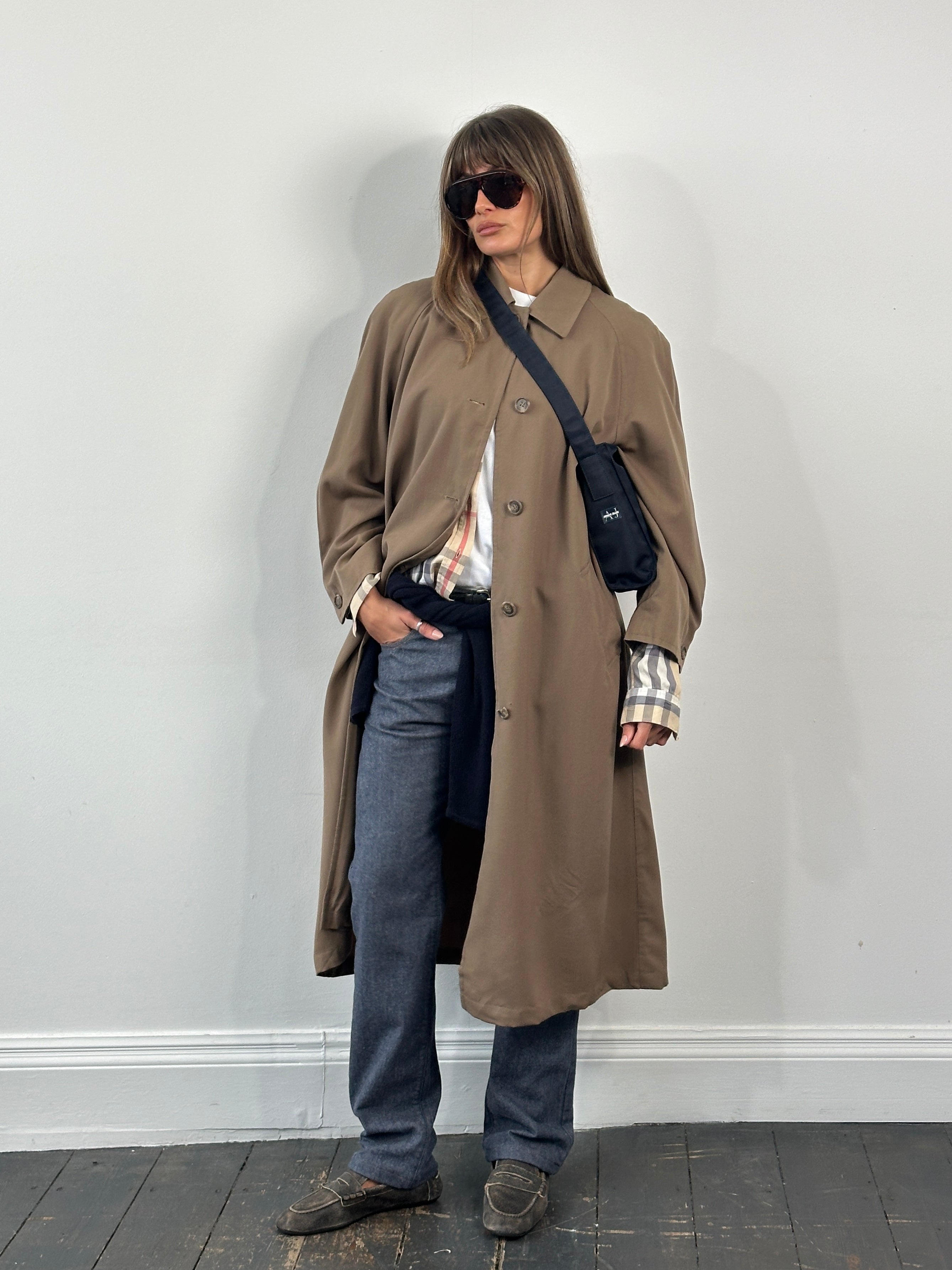 London Fog 1990s Wool Trench Coat - L - SYLK