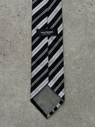 Japanese Vintage 2000s Pure Silk Diagonal Stripe Tie - SYLK