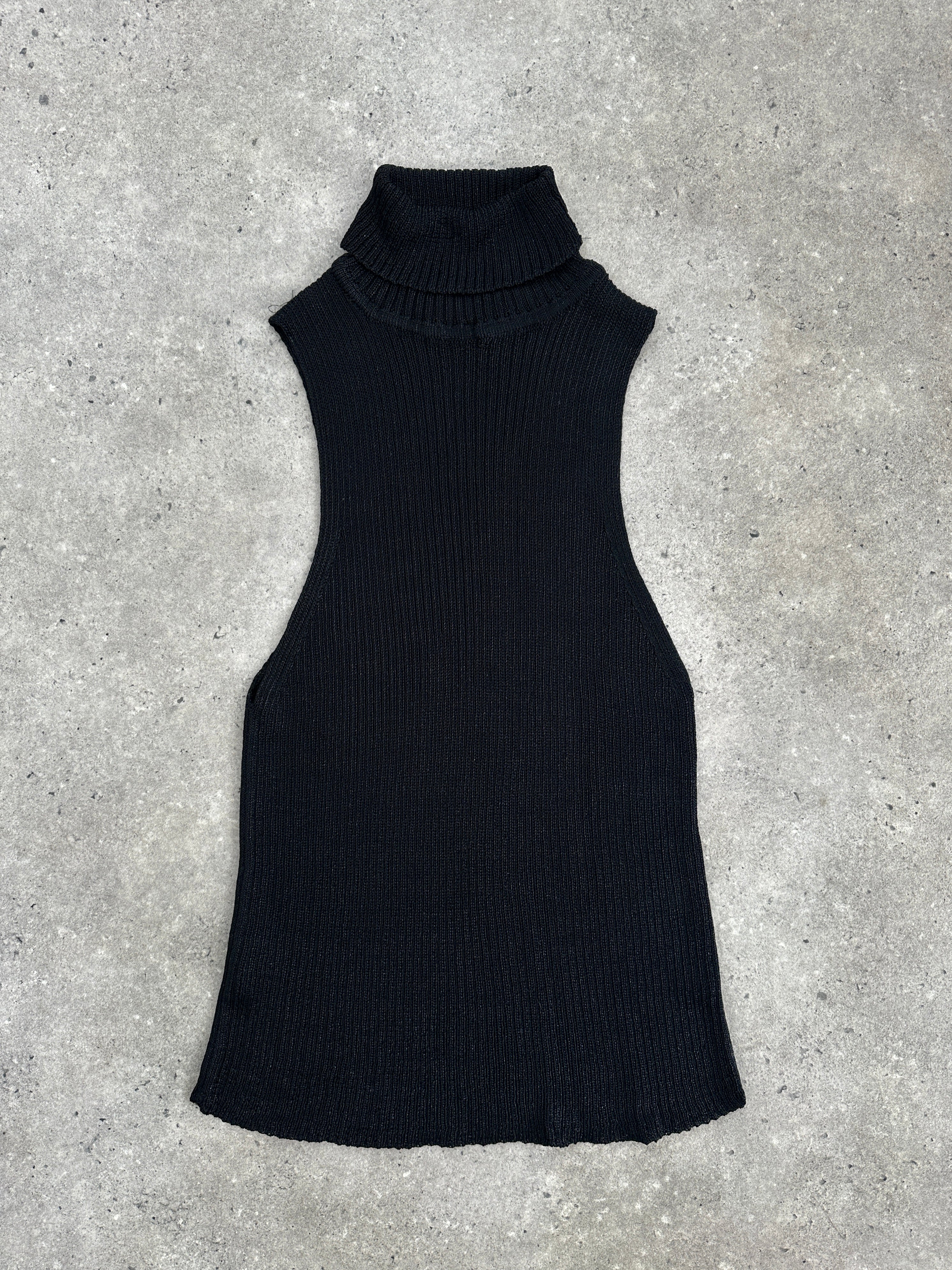 Vintage Sleeveless Roll Neck Top - M - SYLK