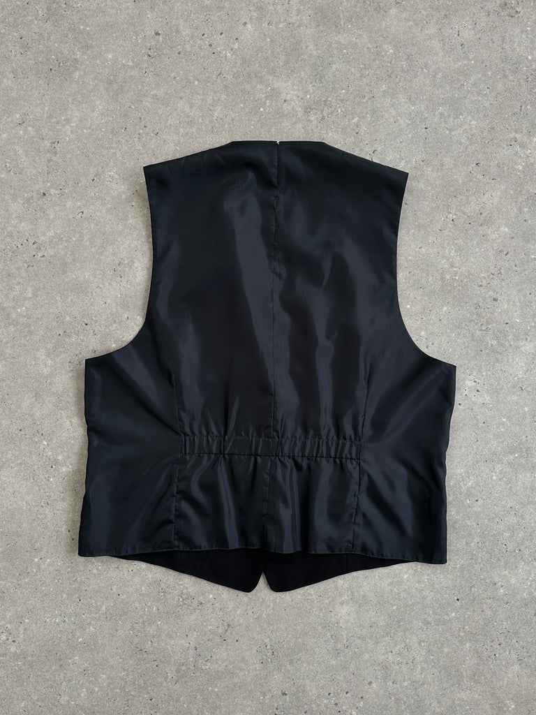 Vinatge Reversible Single Breasted Tailored Waistcoat - XL - SYLK