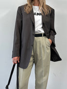 Valentino Wool Mohair Single Breasted Blazer - 44/XL - SYLK