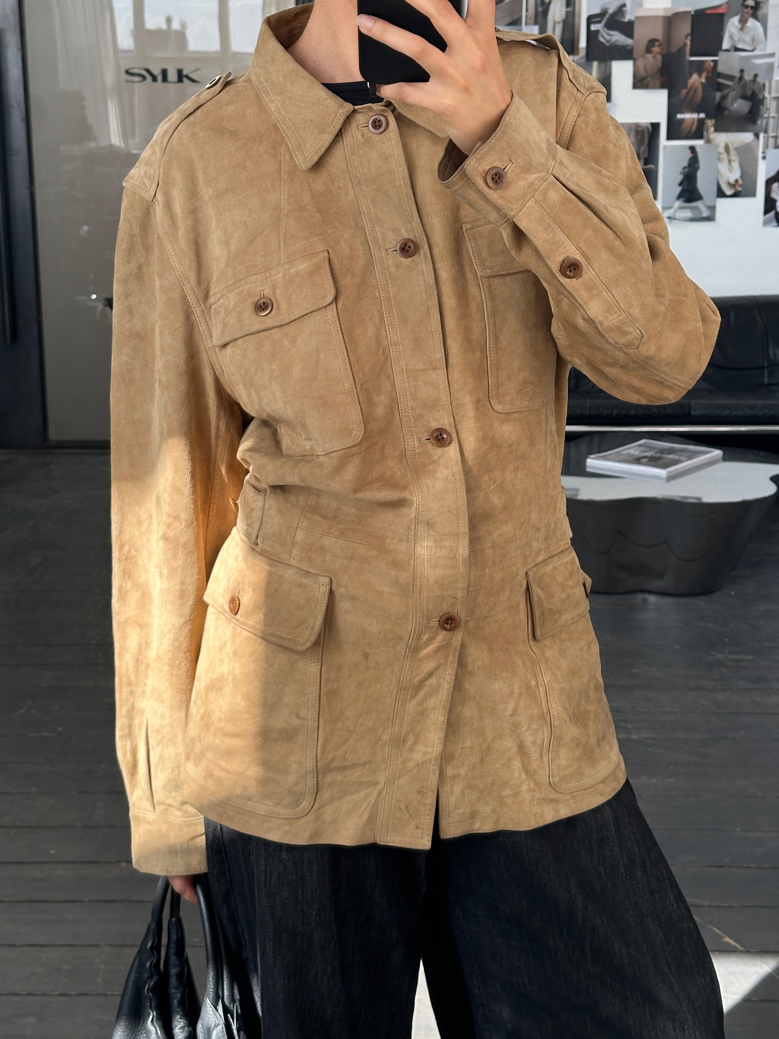 Ralph Lauren Polo 2000s Safari Suede Jacket - XL | SYLK