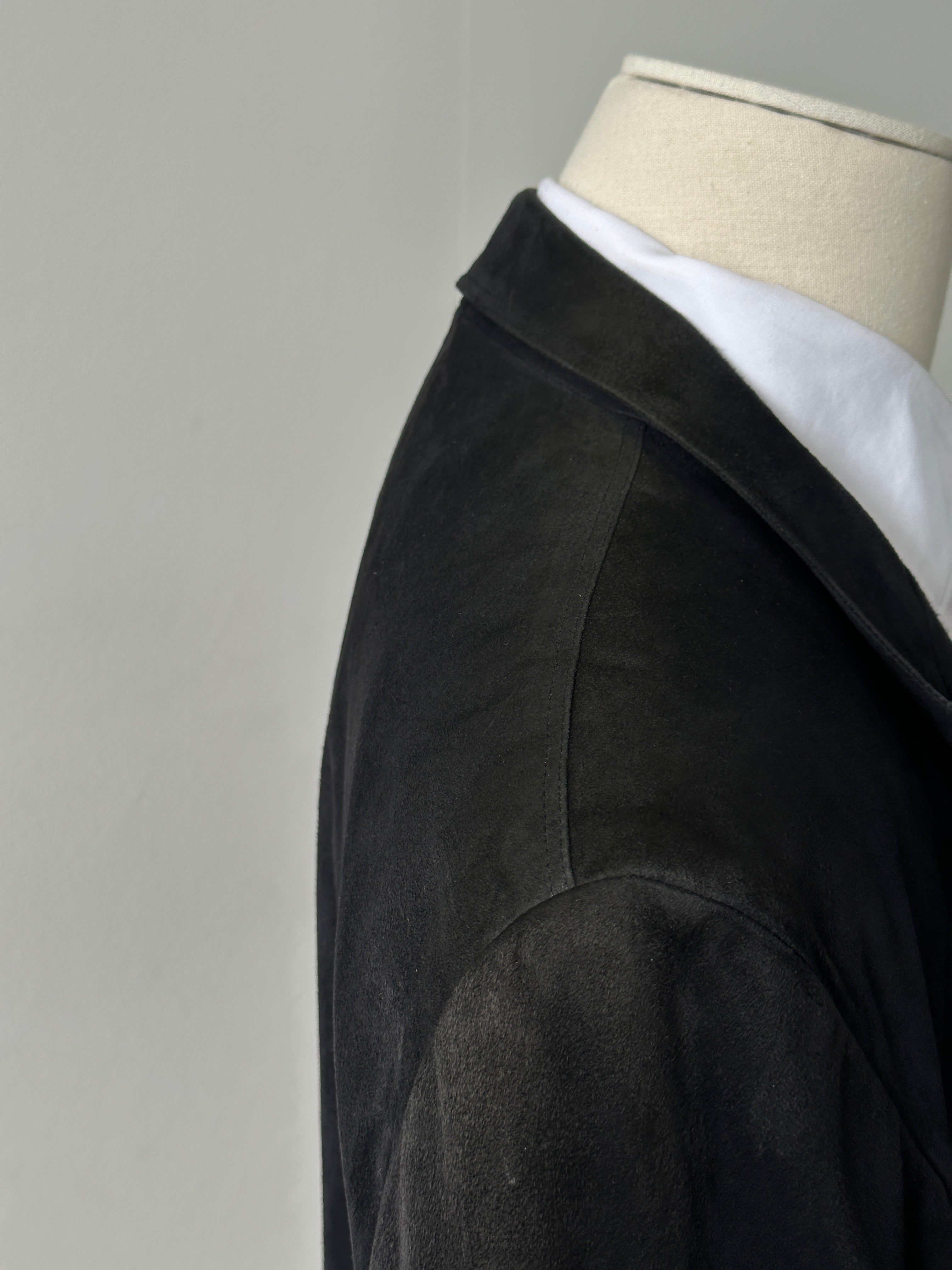 Gianni Versace 1990s Suede Double Breasted Jacket - XL