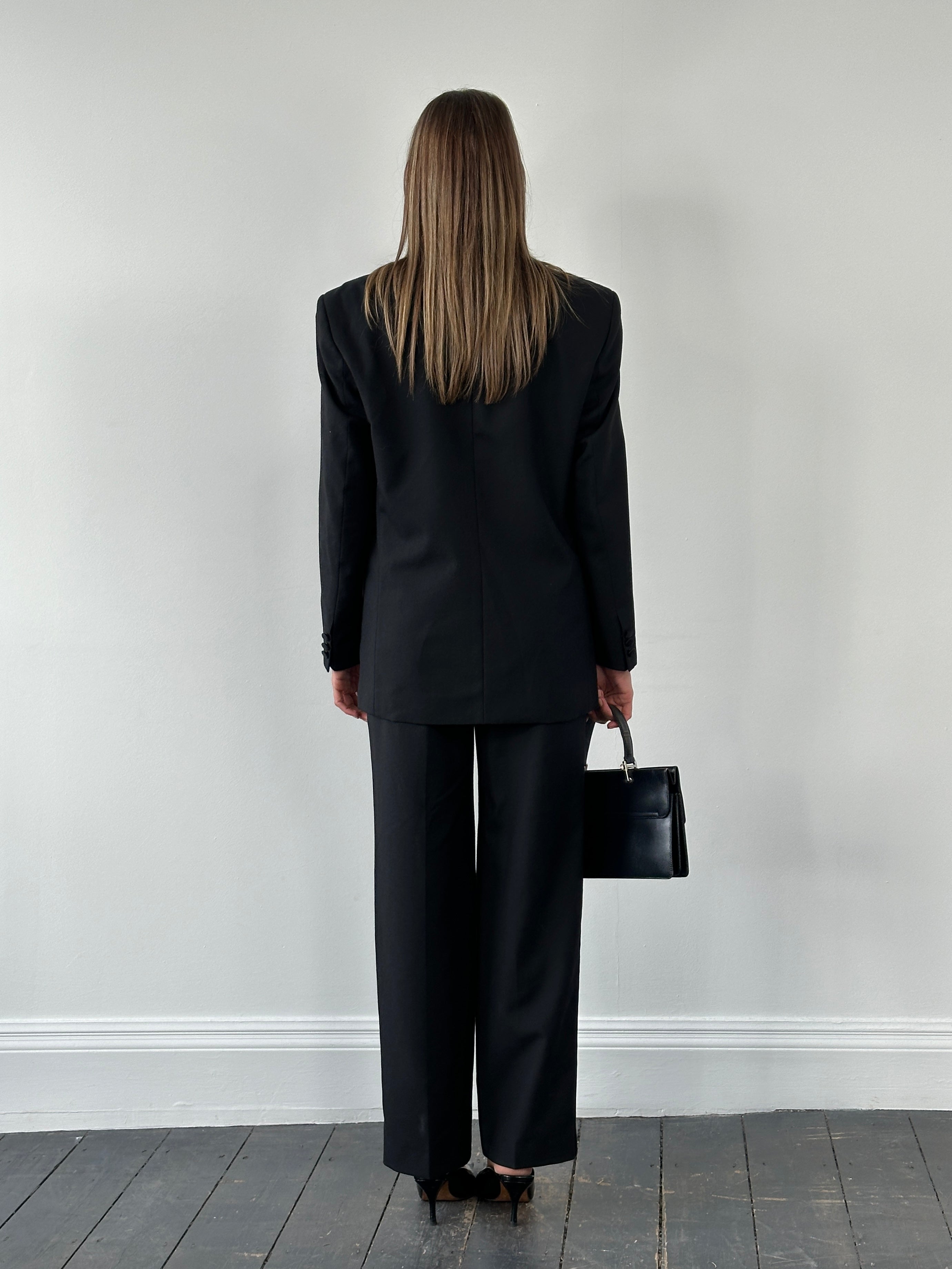 Pierre Cardin Wool Tuxedo Double Breasted Suit - 38R/W28-30 - SYLK