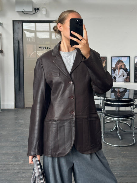 1990s ミラノ黄金期 EMPORIO ARMANI イタリア製 本革 レザー F3B189A1-C420-4310-A7AD-
