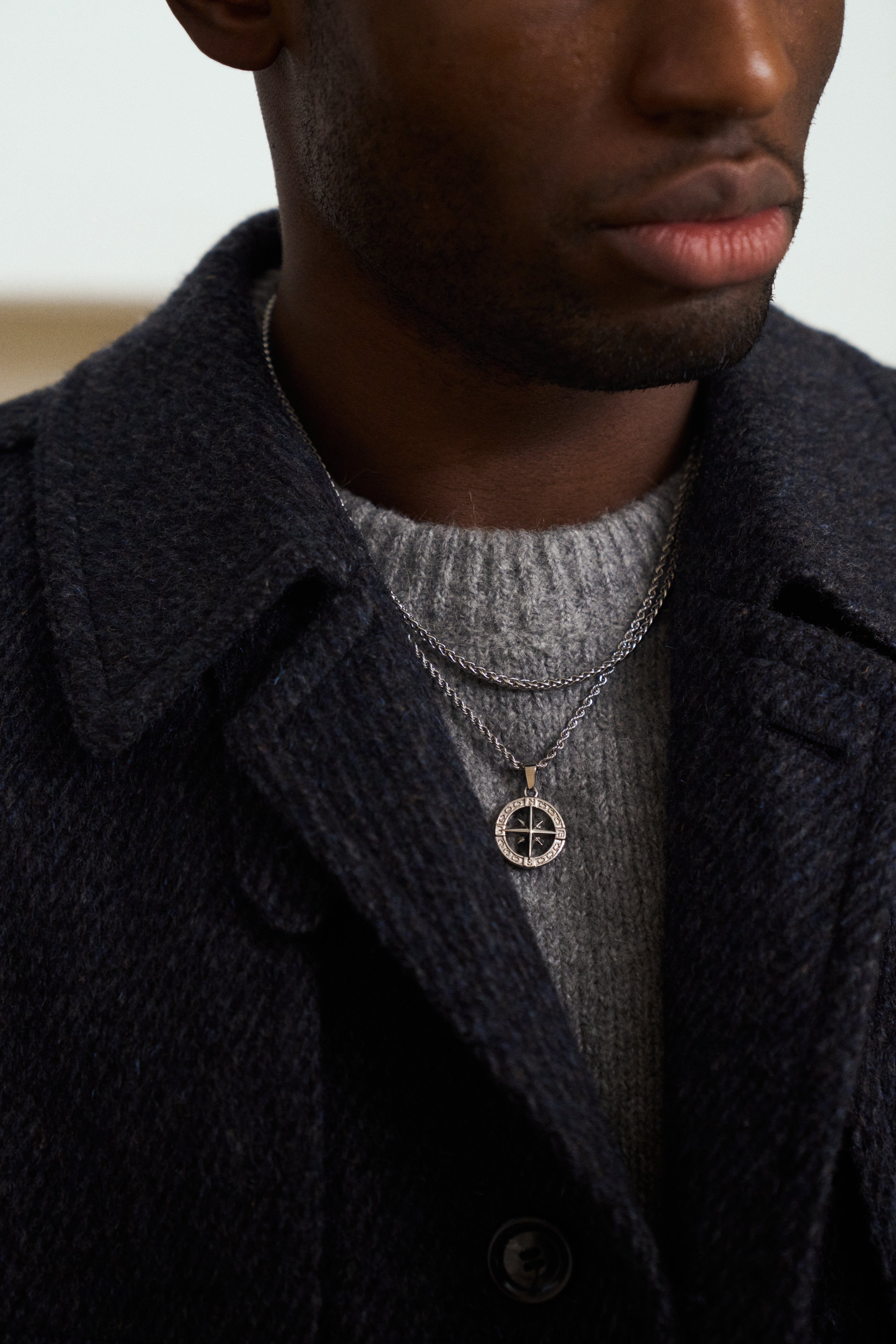 Vintage 1990s pure brushed wool high neck belted coat in XL, showcasing its classic design and warm textured fabric.