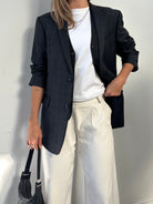 Tommy Hilfiger Wool Check Blazer - M - SYLK