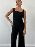 Max Mara Square Neck Jumpsuit - S/M - SYLK