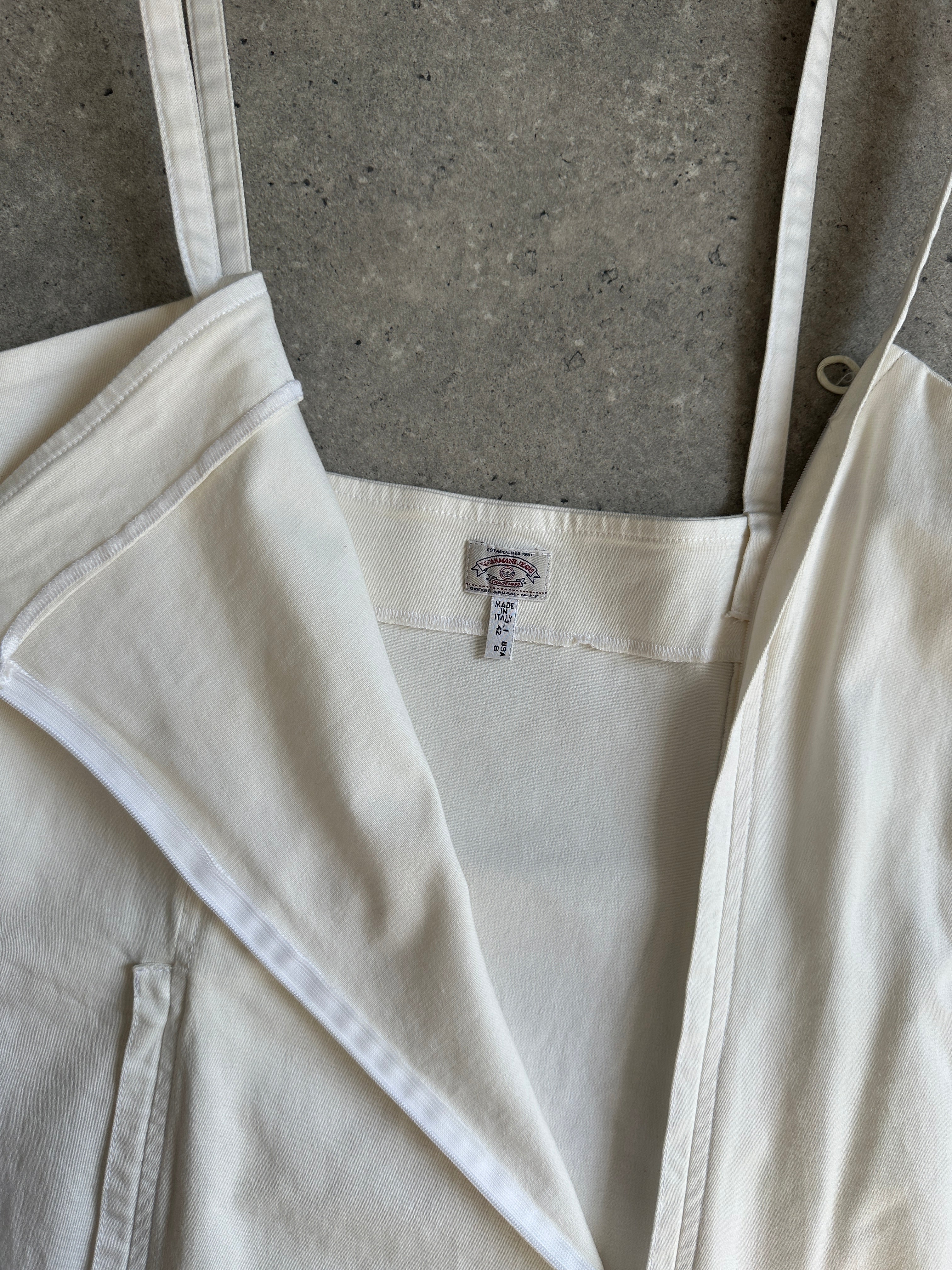 Armani Jeans pure cotton fitted midi dress in S, stylish and comfortable with a sleek silhouette, perfect for casual or semi-formal wear.