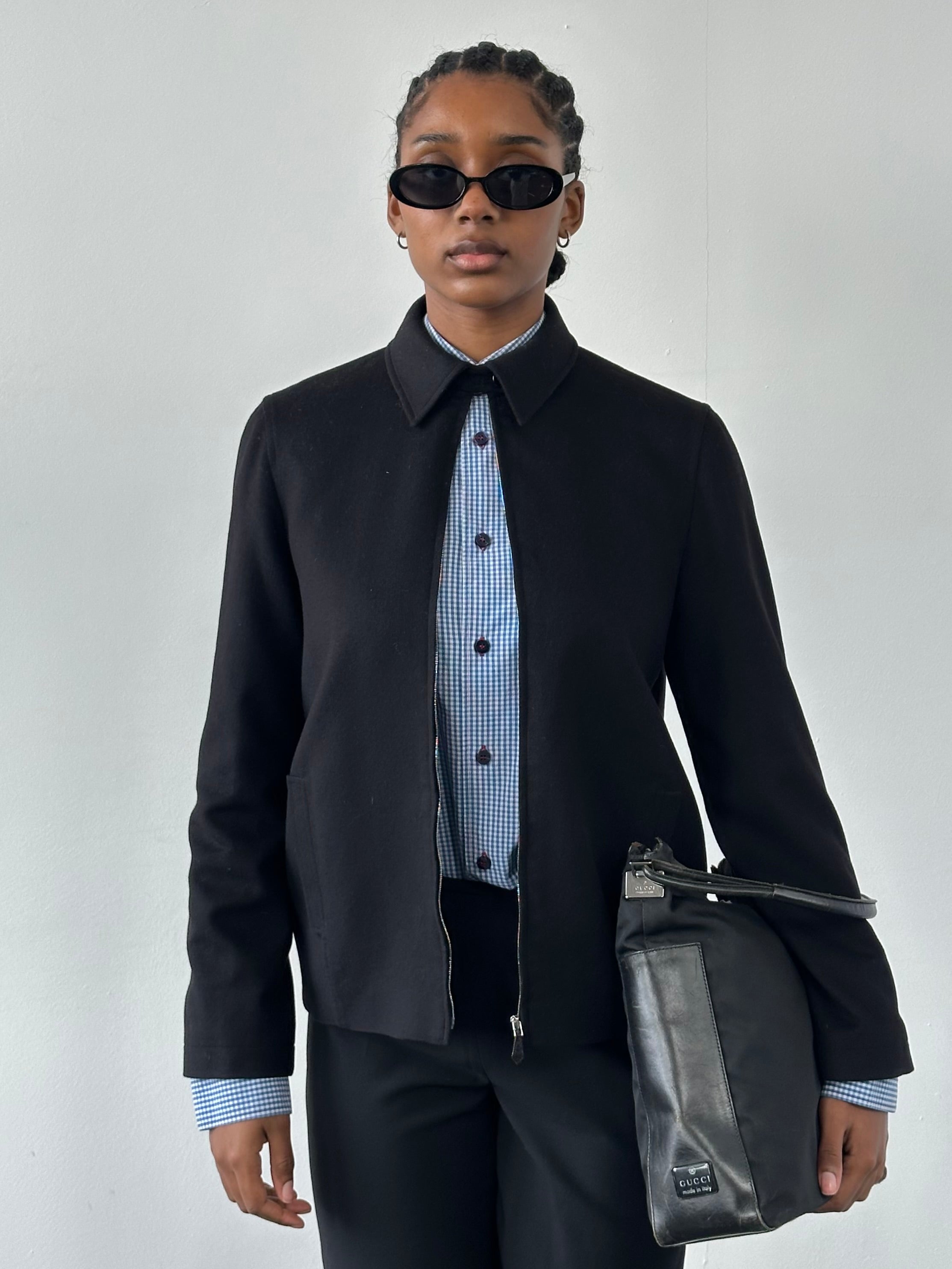Jaeger 1990s Minimal Pure Wool Jacket - S - SYLK