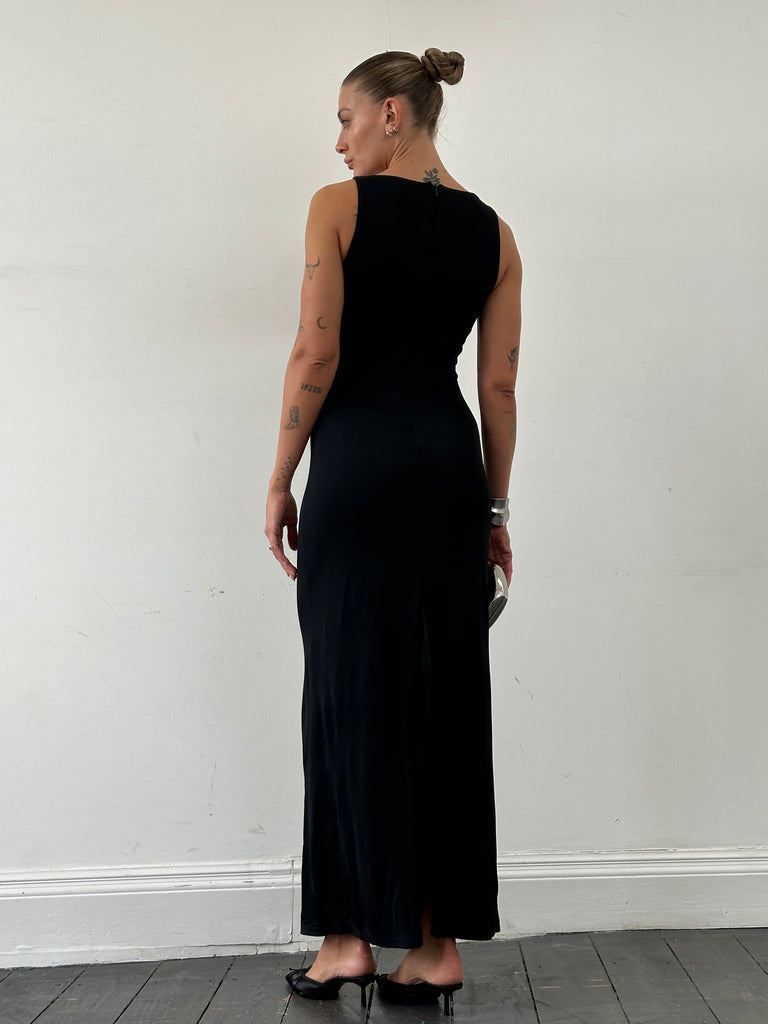 La Perla Fitted Floor Length Maxi Dress - M - SYLK