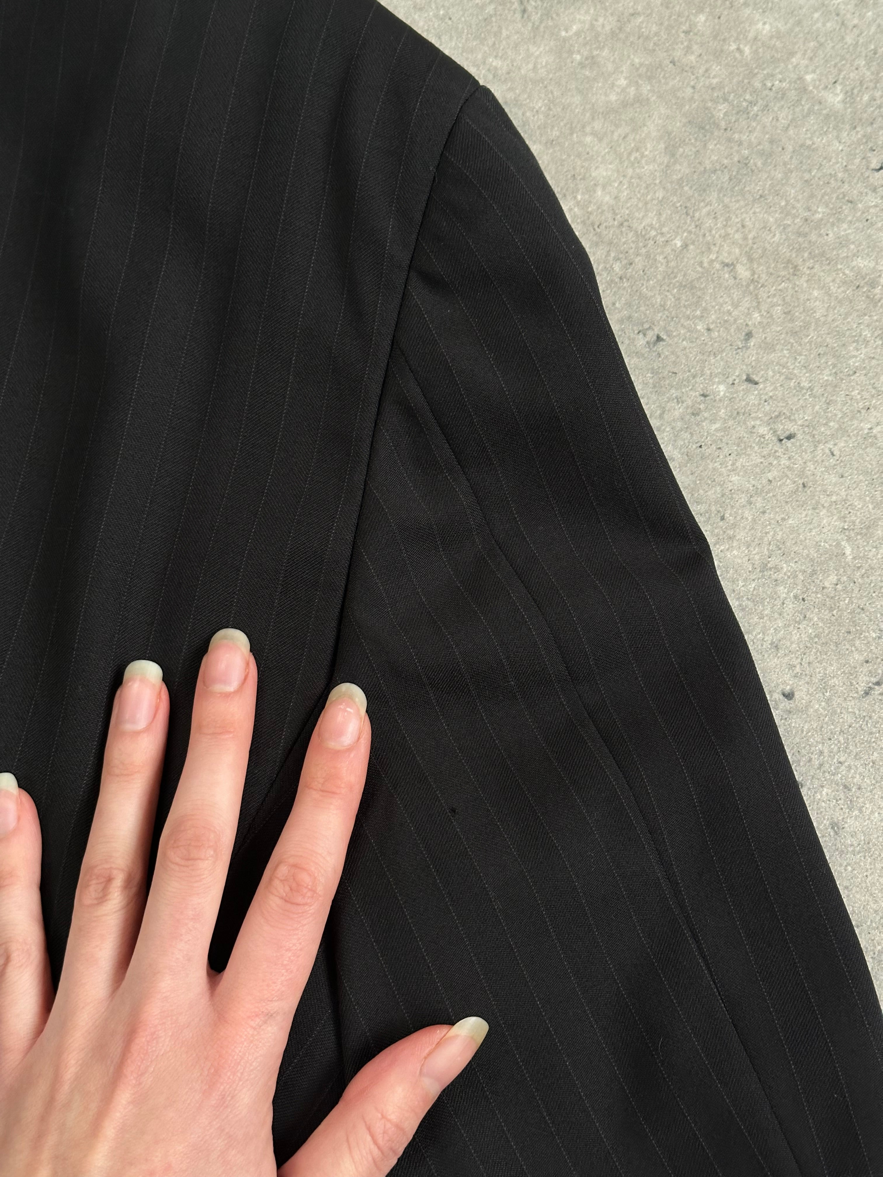 Armani Collezioni 2000s Pure Wool Pinstripe Blazer - 40R/L - SYLK