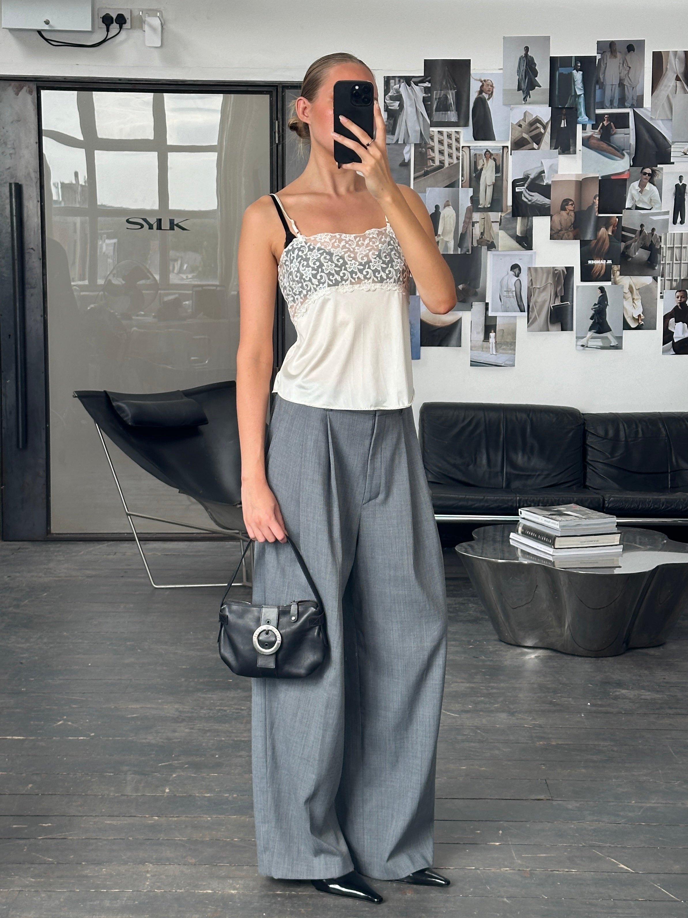 Vintage 1980s Lace Cami Top - M - SYLK