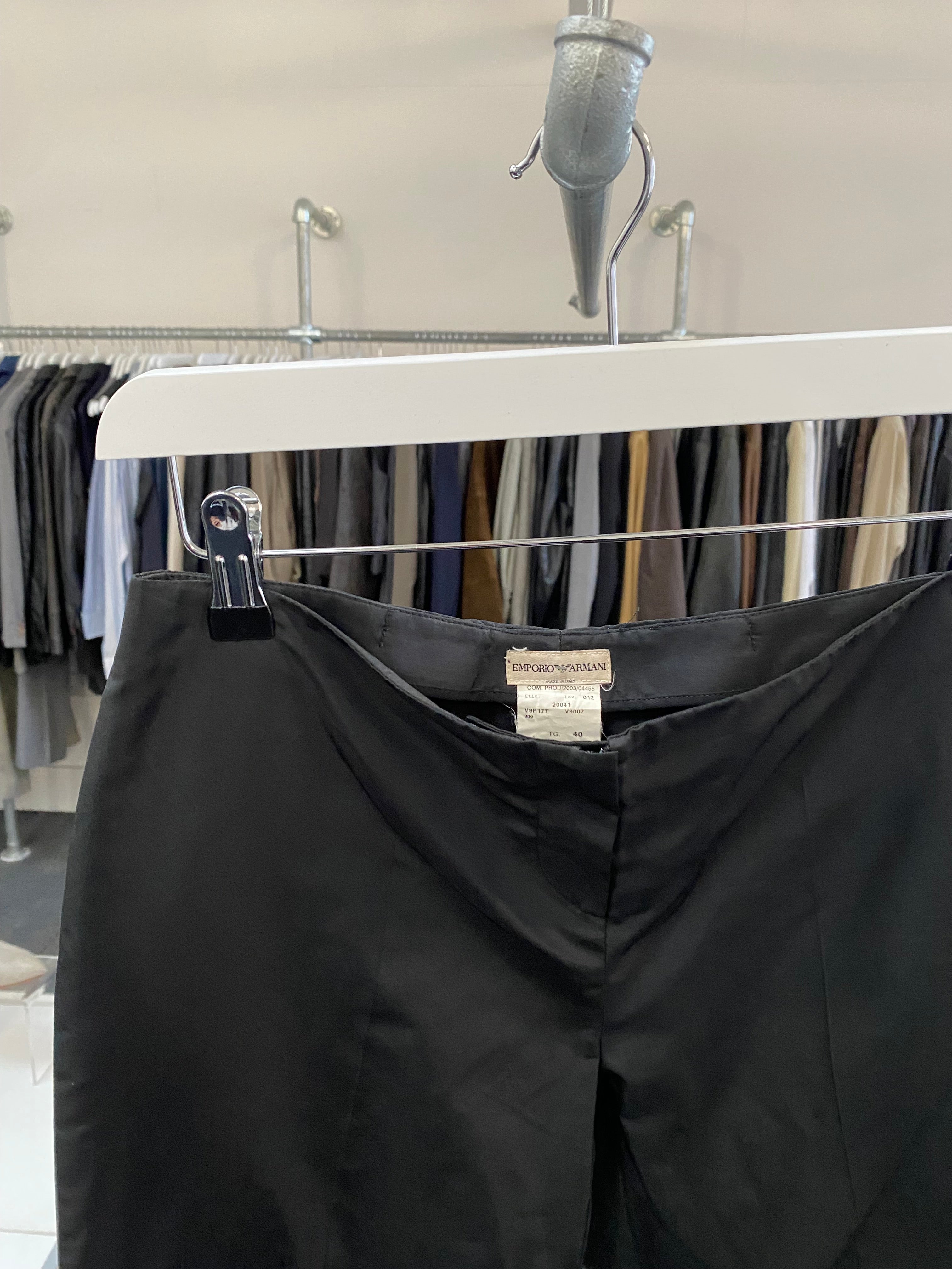 Emporio Armani Silk Low Waist Cropped Trousers - SYLK