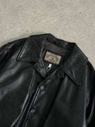 Armani Jeans Structured Leather Jacket - XL - SYLK