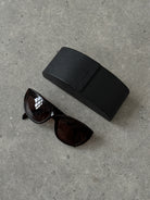 Prada Tortoise Shell Round Logo Sunglasses - SYLK