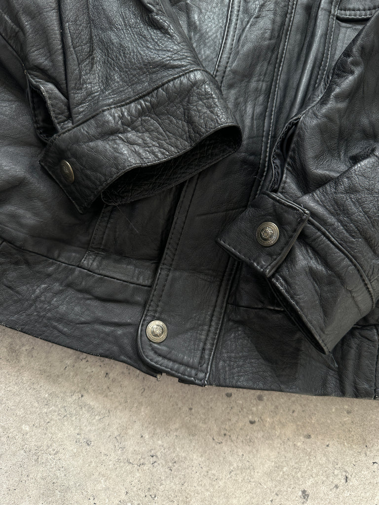 Vintage Leather Bomber Jacket - M/L - SYLK