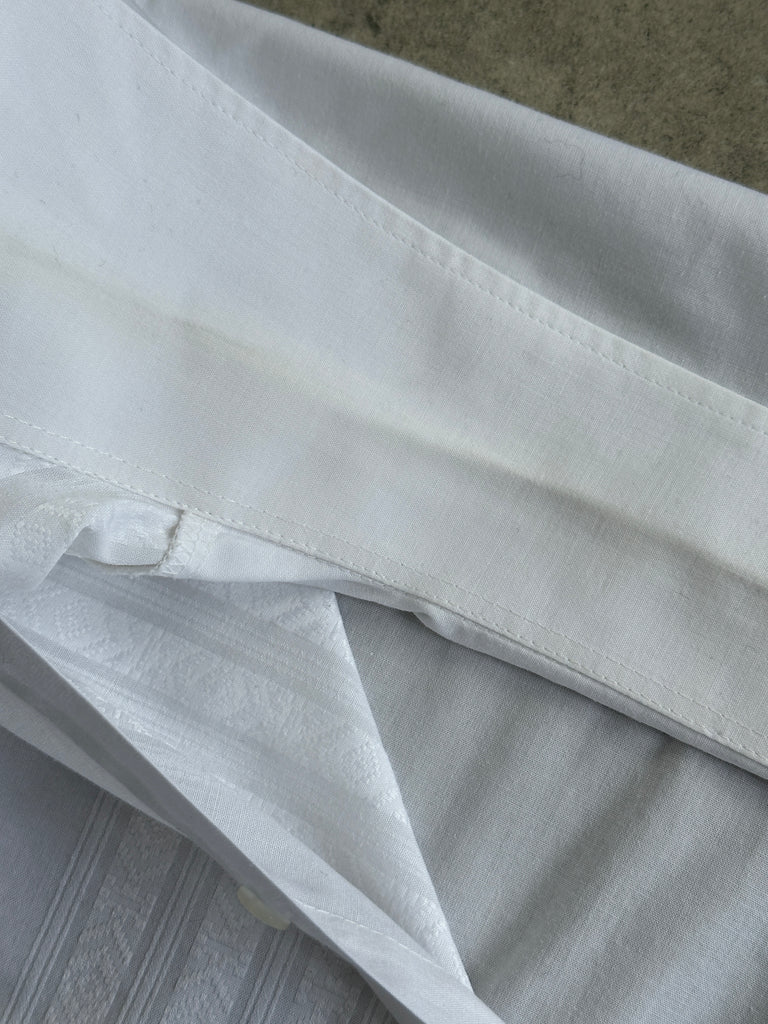 St Michael British Circa 90s Cotton Tuxedo Dress Shirt - L - SYLK