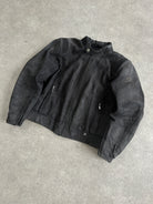 Vintage Nubuck Leather Motorcycle Jacket - L/XL - SYLK