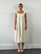 Prada 2012 Pure Silk Pleated Slip Dress - L - SYLK