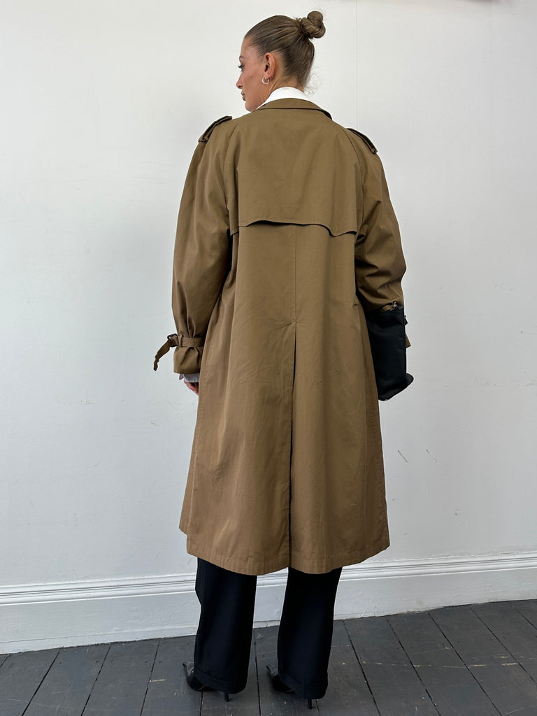 Christian Dior Cotton Double Breasted Trench Coat - L - SYLK