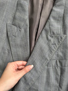 Yves Saint Laurent Stripe Double Breasted Pure Wool Blazer - XL - SYLK