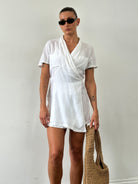 Italian Vintage Pure Linen Wrap Cover Up - S - SYLK