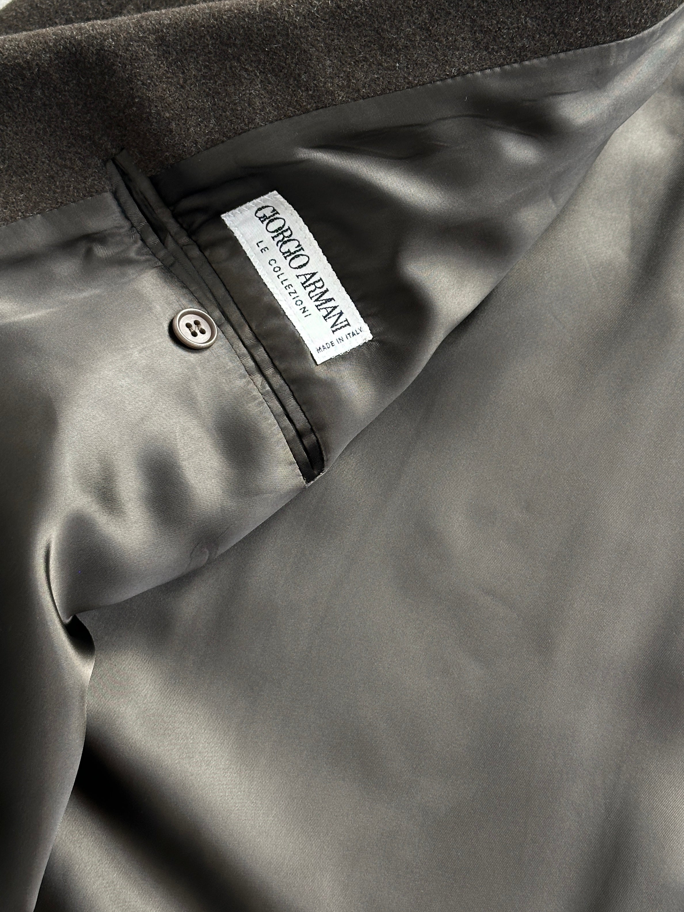 Giorgio Armani Le Collezioni 1990s Pure Wool Double Breasted Coat