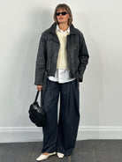 Vintage 1990s Leather Biker Jacket - M - SYLK