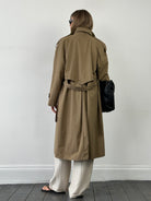 Vintage Pure Cotton Single Breasted Belted Trench Coat - L - SYLK