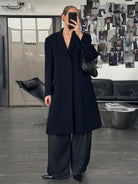 Vintage 1990s Wool Single Breasted Coat - L - SYLK