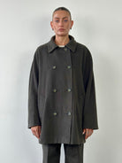 Marella Virgin Wool Double Breasted Coat - L/XL - SYLK