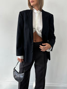 St Michael Cashmere Wool Single Breasted Blazer - 42S - SYLK