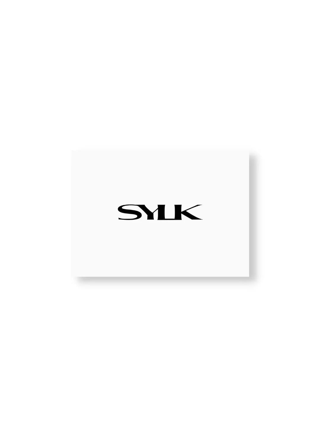 SYLK gift card featuring colorful design, perfect for gifting, with the words "Gift Card" prominently displayed.