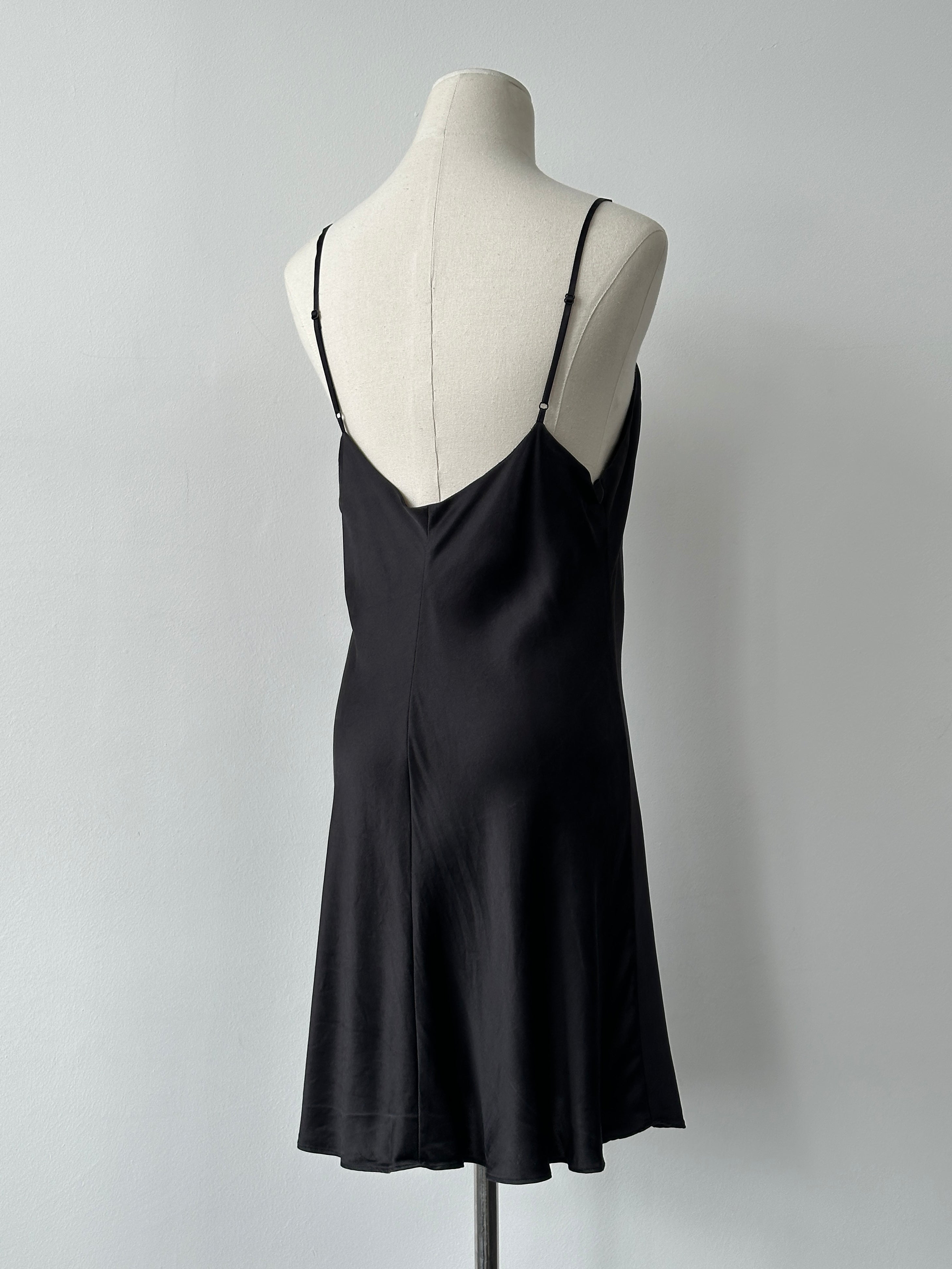 Vintage 2000s Pure Silk Minimal Slip Dress - L