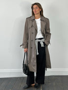 Christian Dior Monsieur 1980s Double Breasted Belted Trench - L