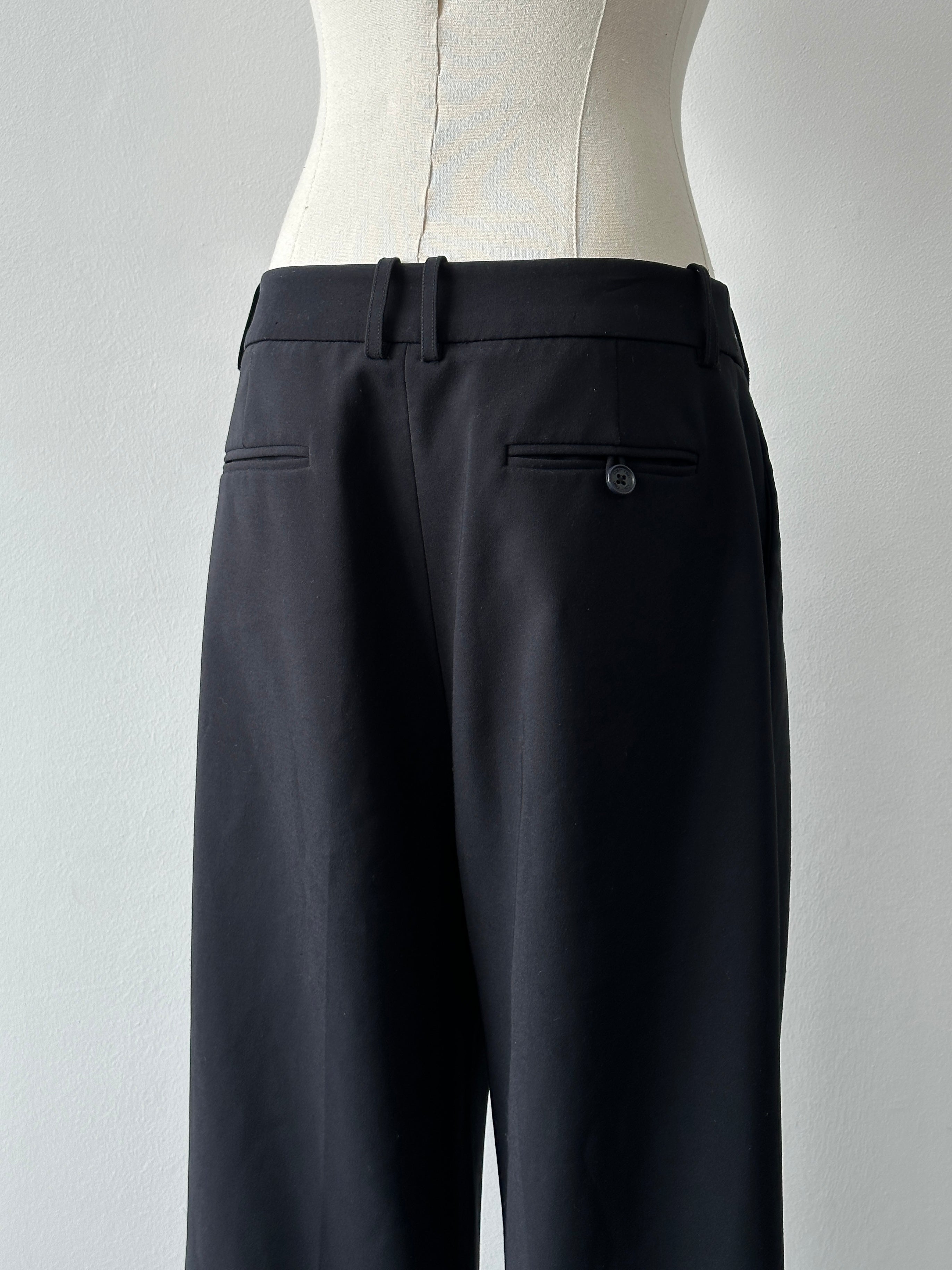 Calvin Klein 2000s Wide Leg Tailored Trousers - W28