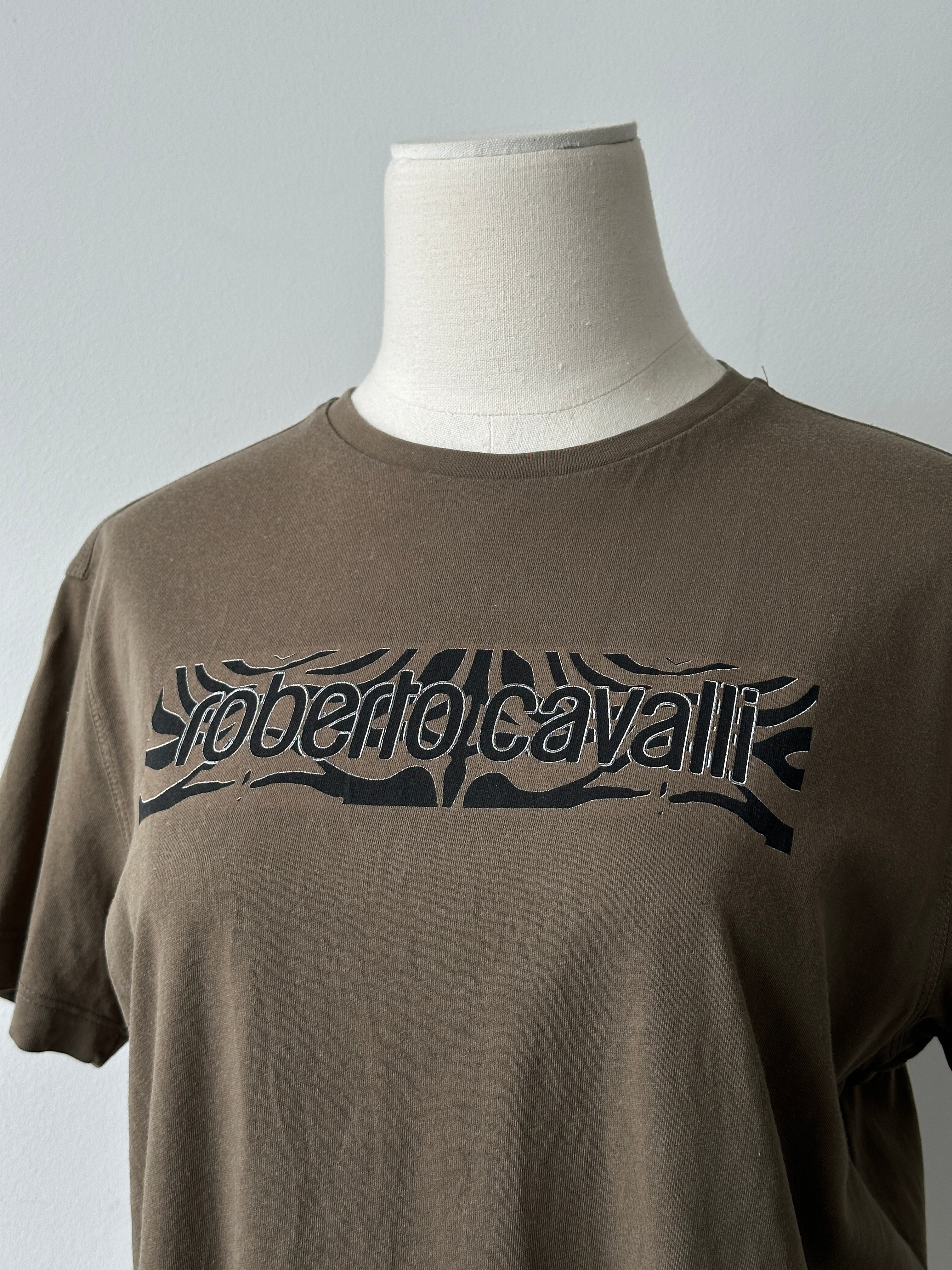 Roberto Cavalli 2000s Pure Cotton Logo Top - M