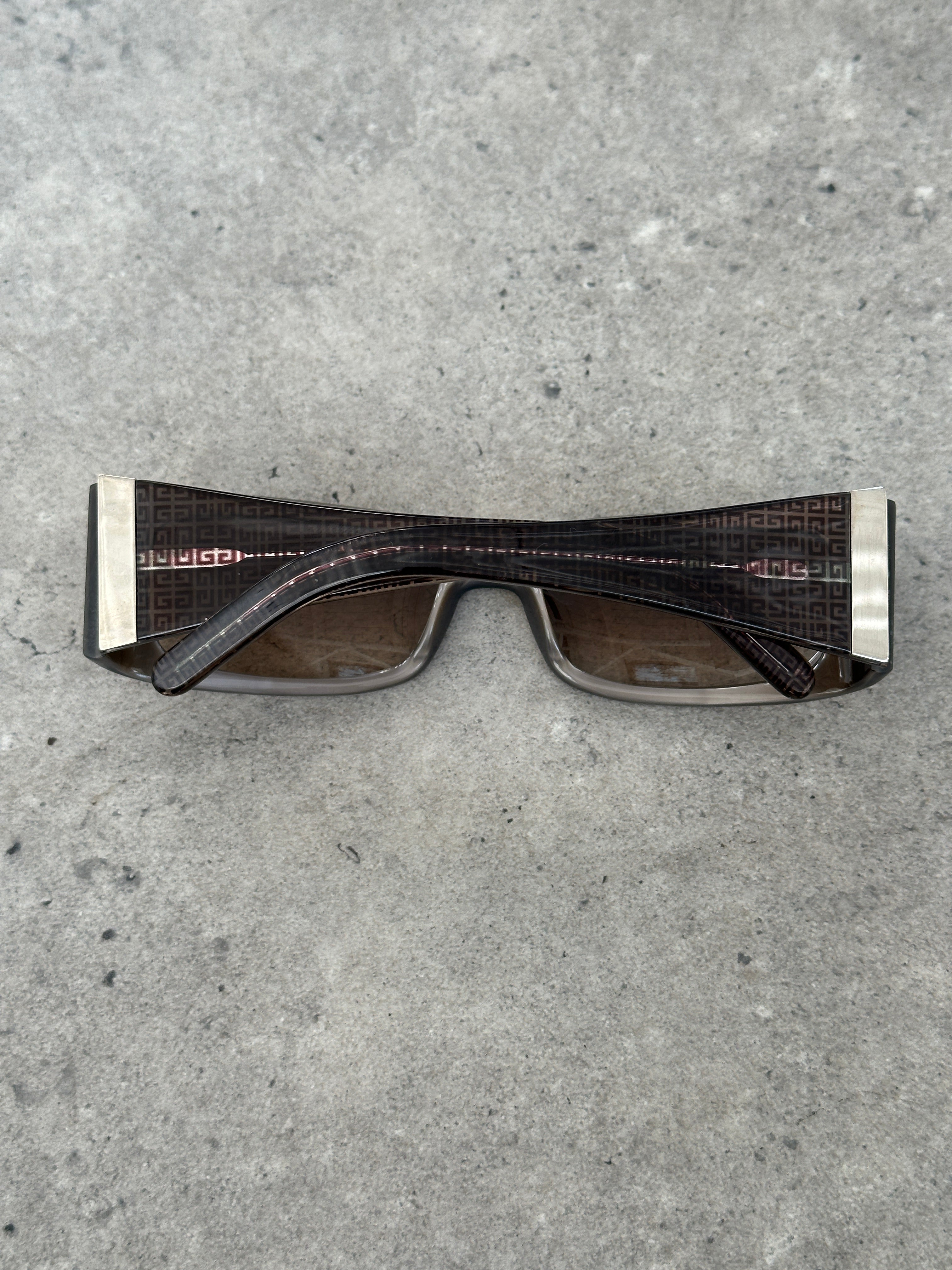 Givenchy 2000s Rectangular Monogram Sunglasses