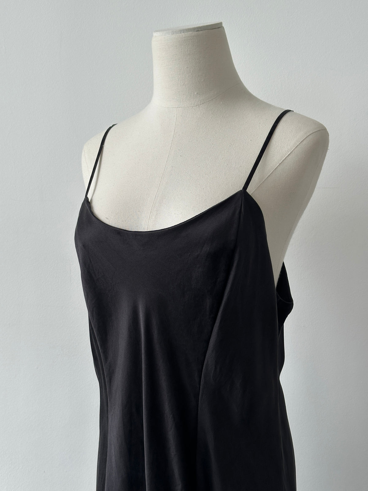 Vintage 2000s Pure Silk Minimal Slip Dress - L
