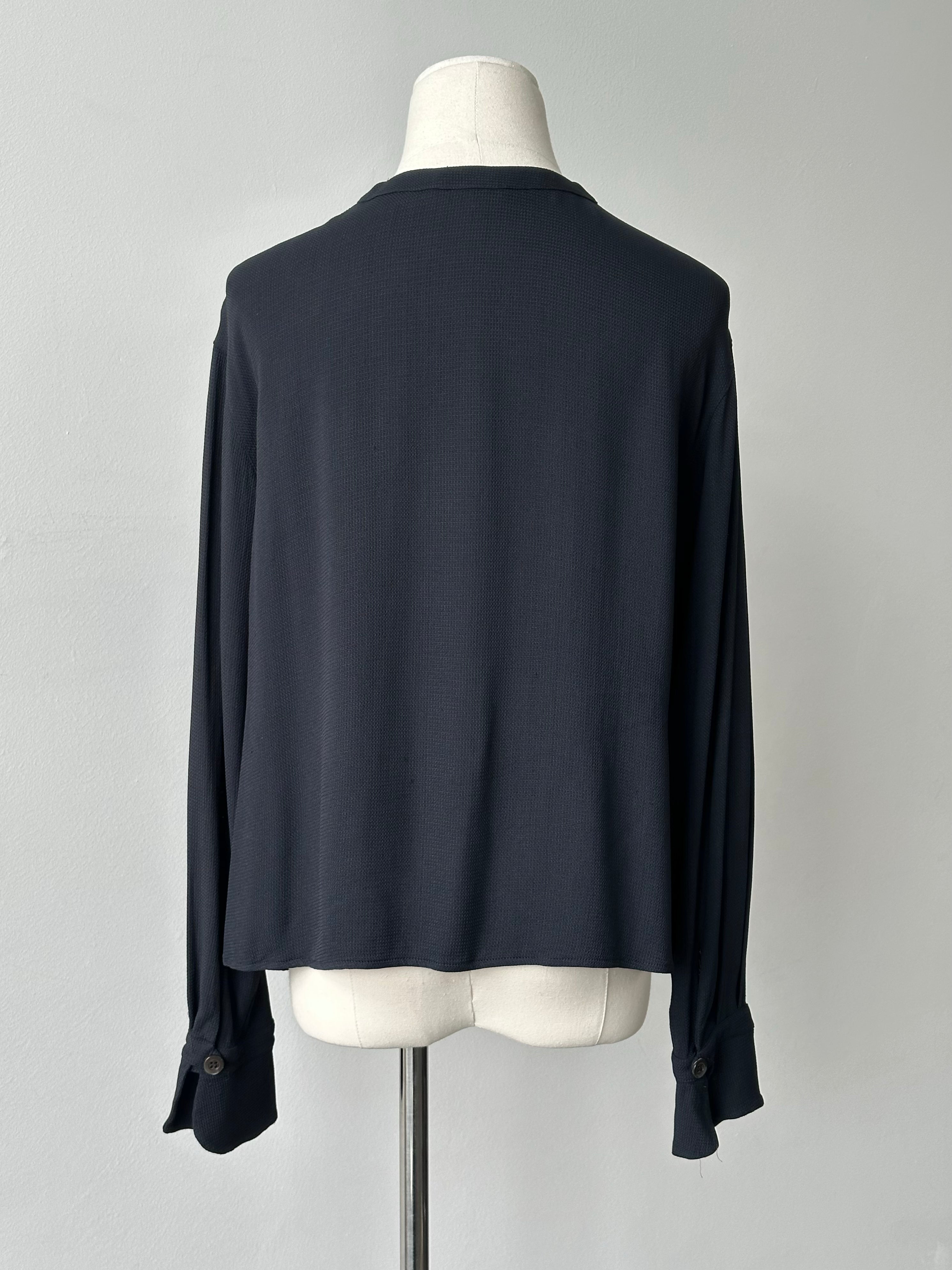 Mani 1990s Button Neck Cropped Top - S-M