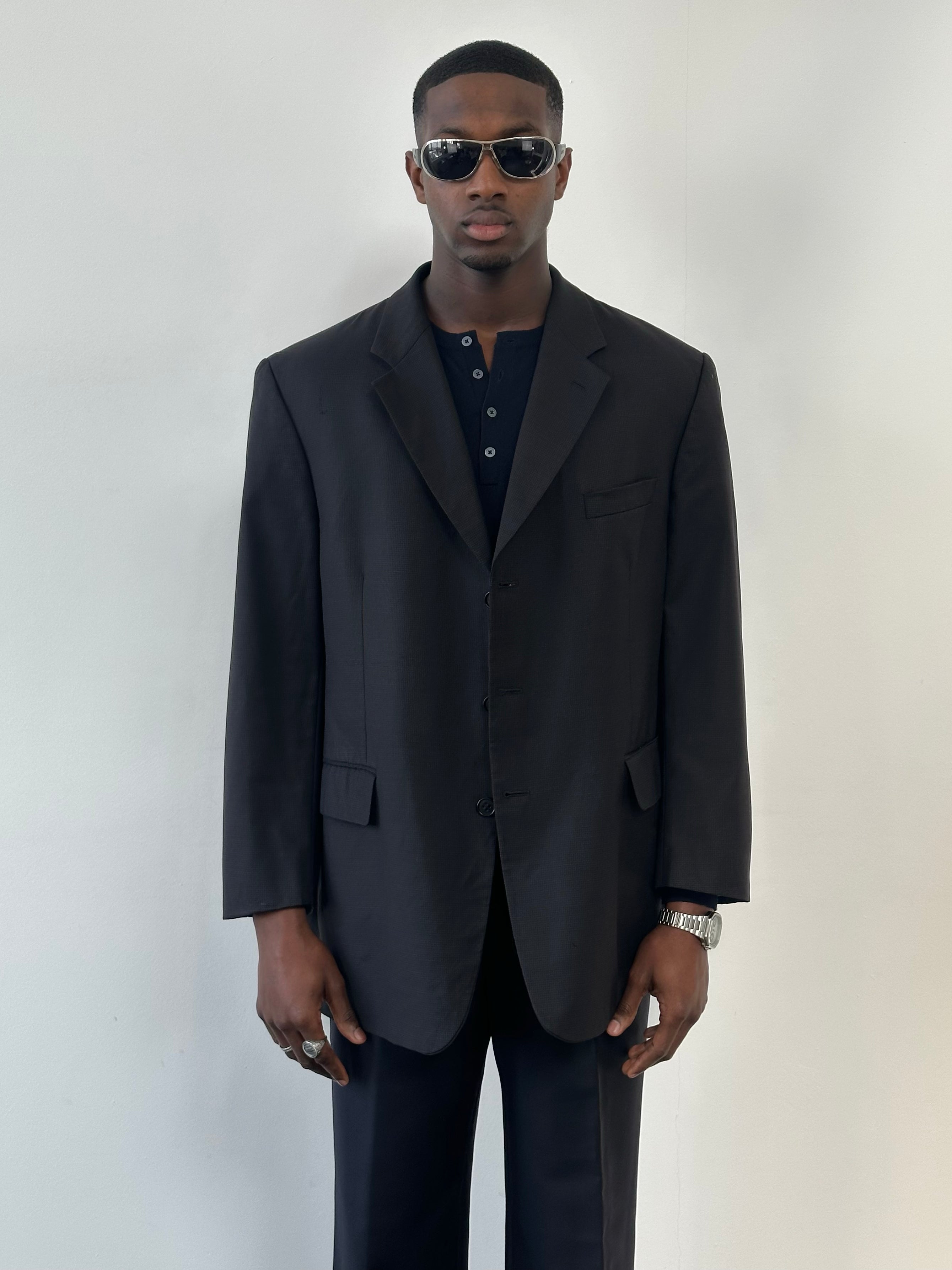 スーツ [vintage] YSL yves saint laurent jacket Vintage Yves Saint Laurent classic all worsted brown YSL suit