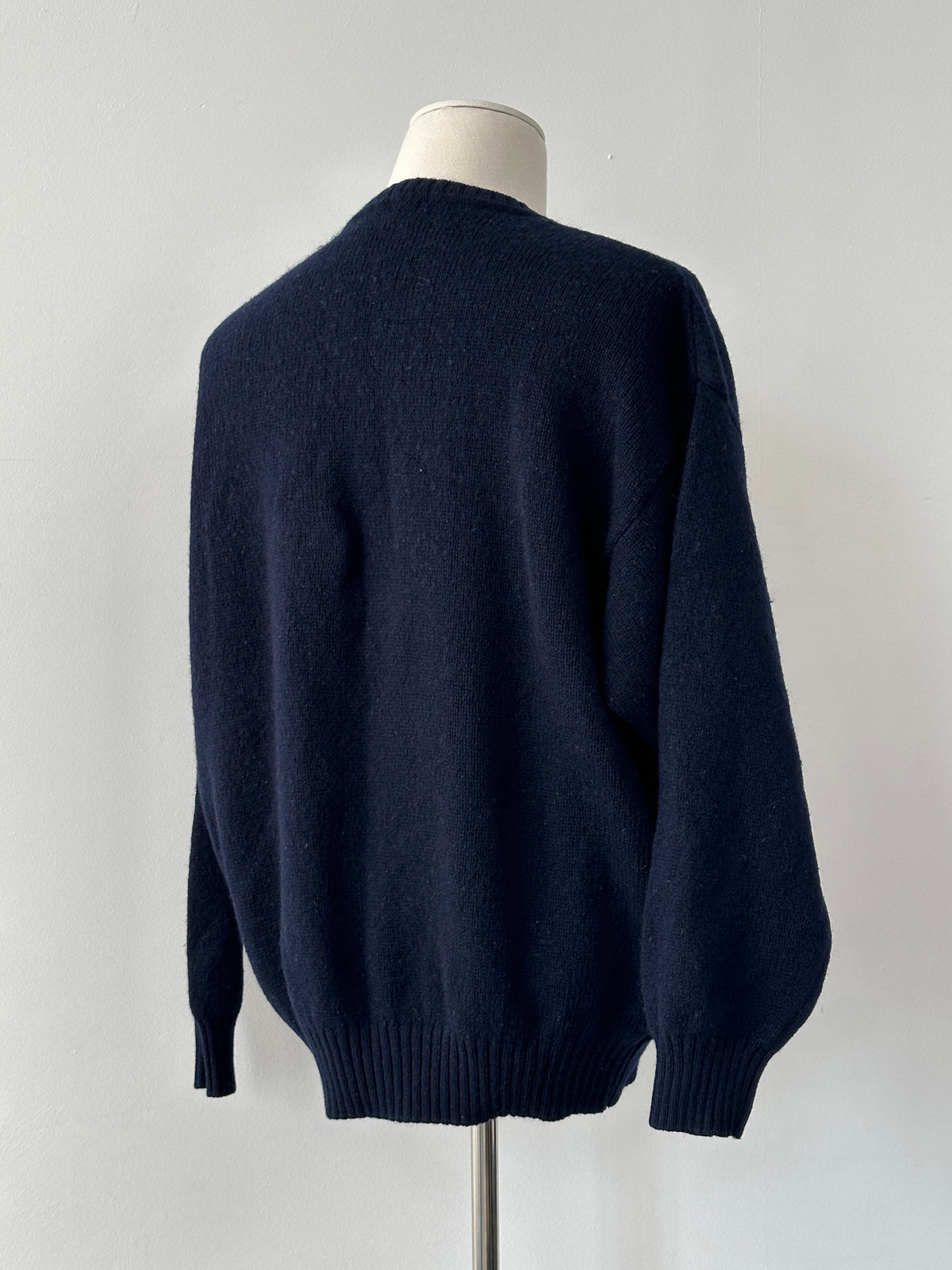 Burberry London 2000s Pure Wool Knit Logo Jumper - L