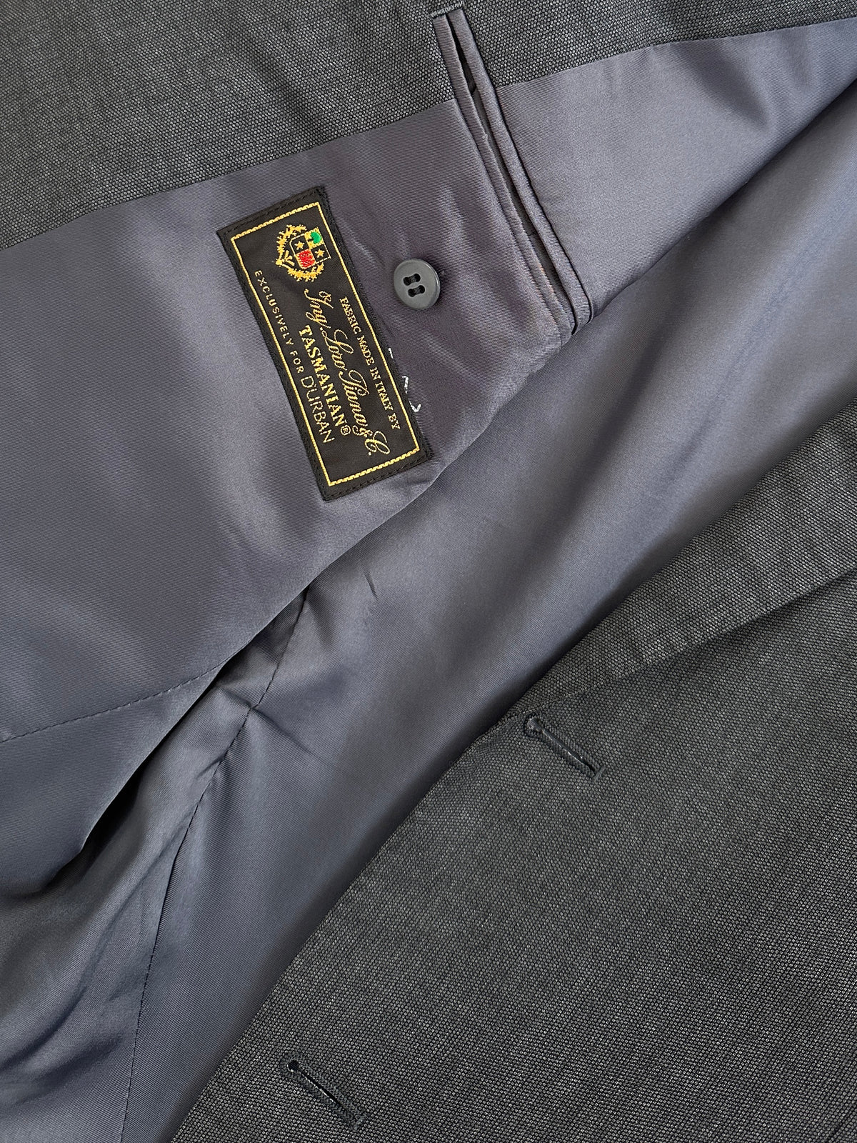 Loro Piana x Durban 1990s Pure Wool Straight Leg Suit - 38S/W30