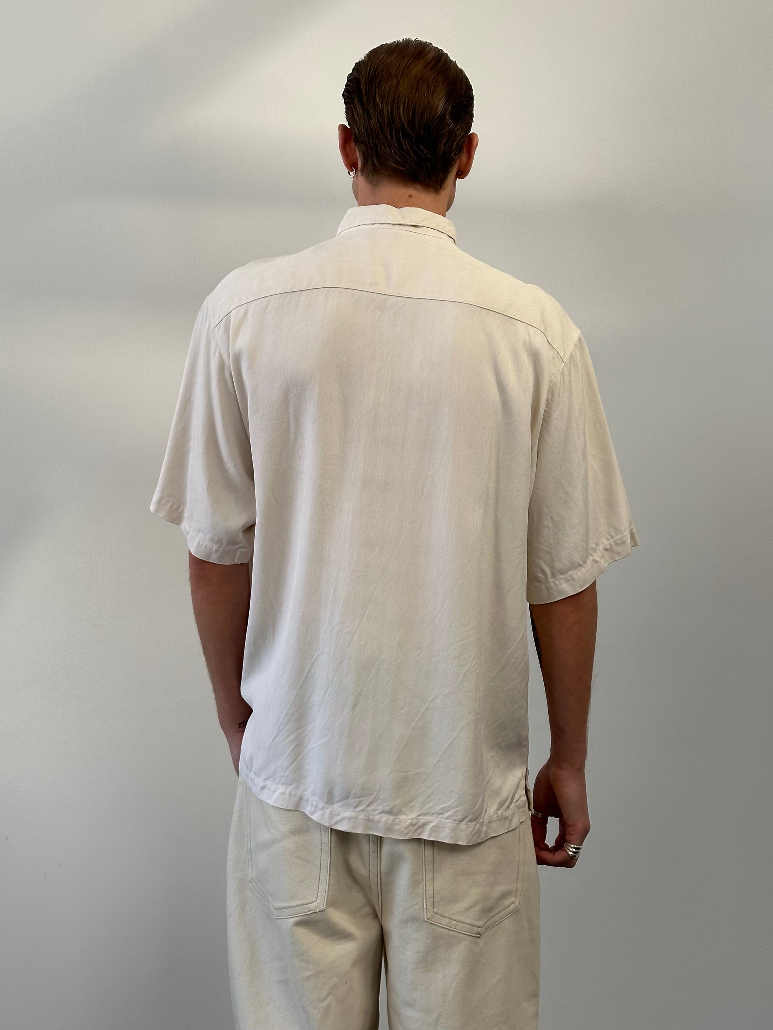 Vintage 1990s Pure Silk Woven Shirt - L