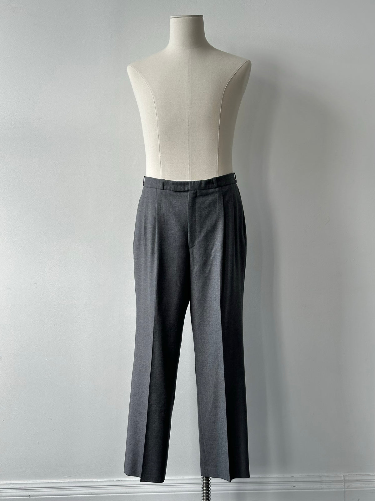 Christian Dior Monsieur 1990s Pure Brushed Wool Straight Leg Trouser - W36