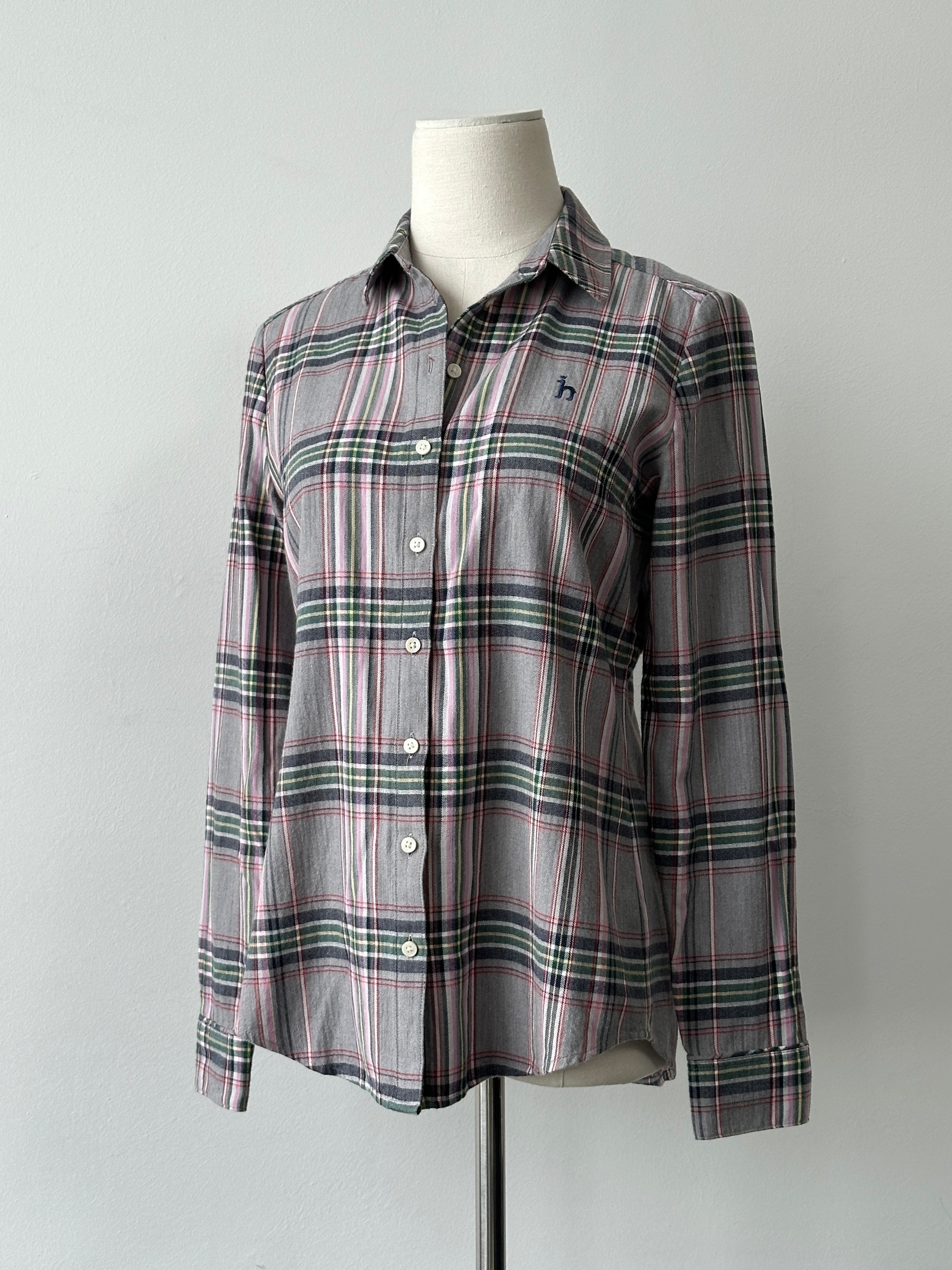 Hazzys Cotton Wool Check Flannel Shirt - S