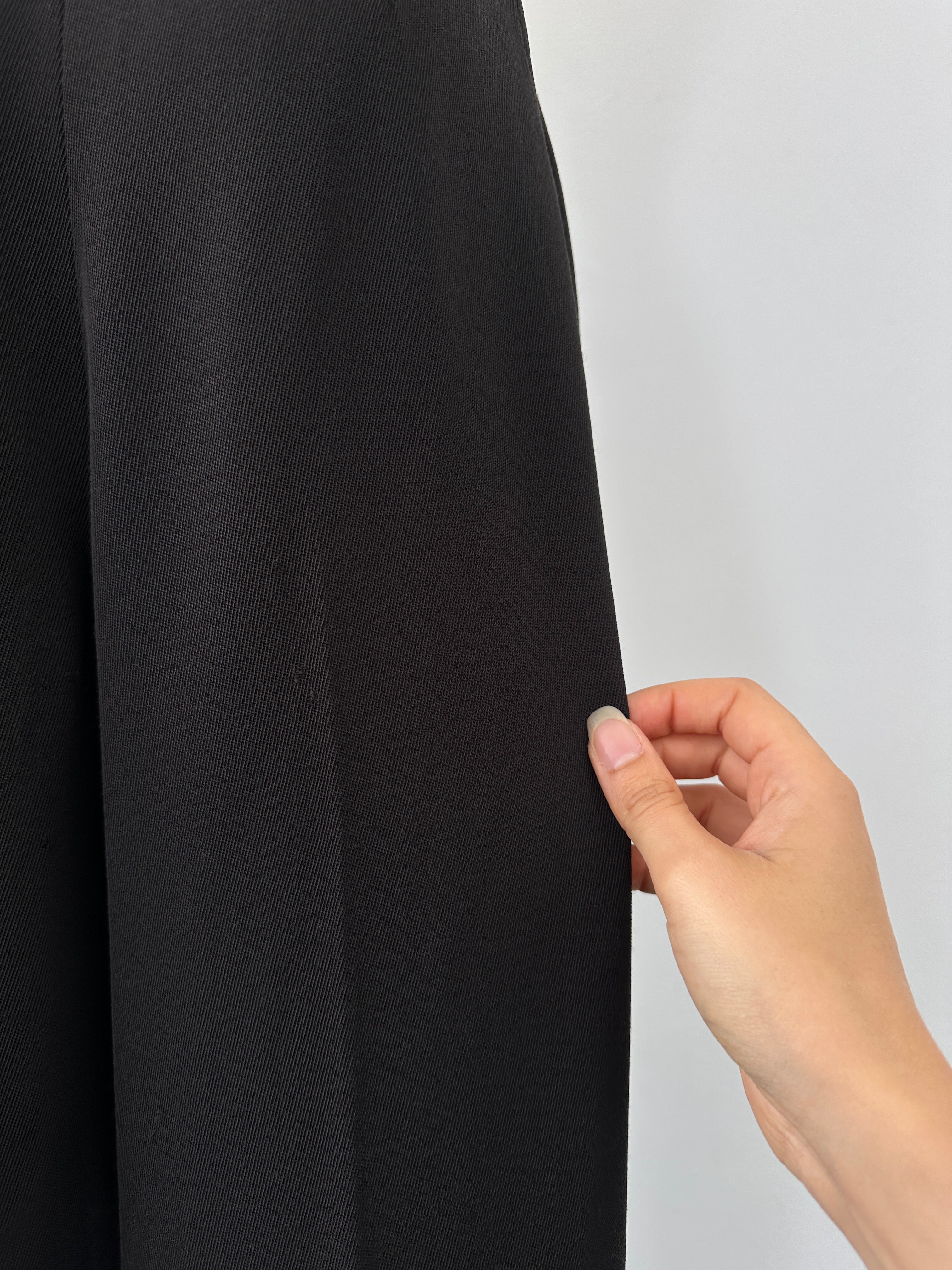 Mani 1990s Pure Wool Straight Leg Trousers - W26